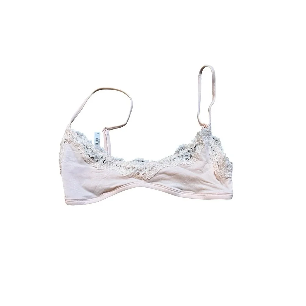 Skims Fits Everybody Lace Scoop Bralette - Primrose Tonal - NWT - XS